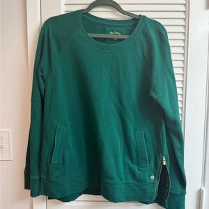 Lilly Pulitzer Crewneck Sweatshirt with Side Zipper